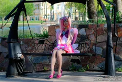 Size: 1500x1000 | Tagged: safe, artist:facja, derpibooru import, princess cadance, human, clothes, cosplay, costume, humanized, image, irl, irl human, jpeg, photo, sailor moon, winged humanization, wings