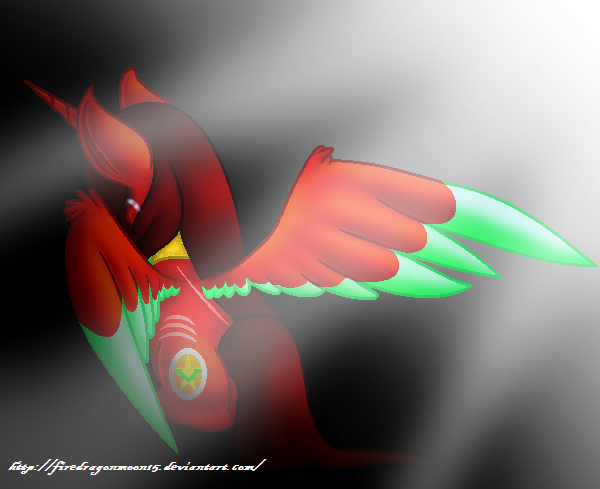 Size: 600x489 | Tagged: safe, artist:firedragonmoon15, derpibooru import, oc, oc:phoenix scarletruby, alicorn, pony, brown mane, brown tail, colored wings, crying, cutie mark, image, jewelry, light rays, lowres, mint wings, necklace, png, red coat, red wings, scar, simple background, spread wings, tail, two toned wings, wings