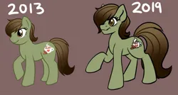 Size: 1344x723 | Tagged: safe, artist:inkkeystudios, derpibooru import, oc, unofficial characters only, earth pony, pony, art progress, hair over one eye, image, jpeg, raised hoof, solo