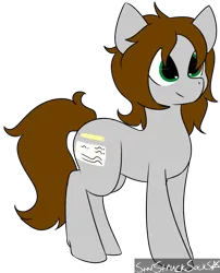 Size: 803x995 | Tagged: safe, artist:starstrucksocks, derpibooru import, oc, oc:sweet cheeks, unofficial characters only, earth pony, pony, cute, gray coat, green eyes, image, png, signature, simple background, transparent background