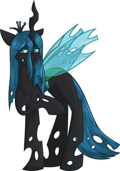 Size: 1324x1877 | Tagged: safe, artist:emmett, derpibooru import, queen chrysalis, commission, commissioner:reversalmushroom, image, png, simple background, transparent background