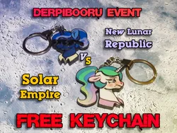 Size: 1280x960 | Tagged: safe, artist:made_by_franch, derpibooru import, princess celestia, princess luna, alicorn, craft, event, handmade, image, keychain, new lunar republic, png, present, solar empire, solo