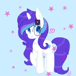 Size: 768x768 | Tagged: safe, artist:magicangelstarartist, derpibooru import, oc, oc:windy cloud, unofficial characters only, pony, unicorn, commission, female, flower, flower in hair, image, looking at you, mare, png, simple background, solo