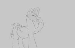 Size: 2013x1302 | Tagged: safe, artist:astr0zone, derpibooru import, part of a set, zipp storm, pegasus, pony, belly, chubby, cinnamon bun, eating, eyes closed, female, food, g5, gray background, grayscale, image, jpeg, mare, monochrome, part of a series, side view, simple background, sketch, solo, weight gain sequence