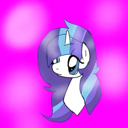 Size: 768x768 | Tagged: safe, artist:magicangelstarartist, derpibooru import, oc, oc:windy cloud, unofficial characters only, pony, unicorn, bust, female, image, looking offscreen, mare, png, simple background, solo