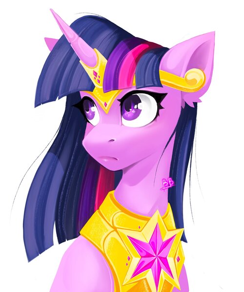 Size: 2500x3000 | Tagged: safe, artist:buvanybu, derpibooru import, twilight sparkle, twilight sparkle (alicorn), alicorn, pony, female, image, jpeg, mare, simple background, solo, white background