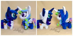 Size: 2048x1024 | Tagged: safe, artist:hellgacraft, derpibooru import, princess celestia, princess luna, alicorn, pony, chibi, clothes, duo, duo female, female, horn, image, irl, jpeg, mare, photo, plushie, standing, wings