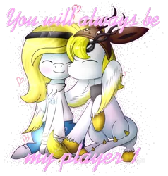 Size: 674x709 | Tagged: safe, alternate version, artist:angellightyt, derpibooru import, oc, oc:angel light, unofficial characters only, pegasus, pony, duo, female, hug, image, male, mare, pegasus oc, png, simple background, stallion, transparent background, unshorn fetlocks, winghug, wings