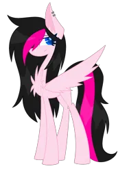 Size: 1500x2000 | Tagged: safe, artist:scridley arts, derpibooru import, oc, oc:zoe star pink, unofficial characters only, pegasus, pony, chest fluff, image, pegasus oc, png, simple background, solo, transparent background, wings