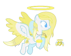 Size: 1459x1153 | Tagged: safe, alternate version, artist:angellightyt, derpibooru import, oc, oc:angel light, unofficial characters only, pegasus, pony, base used, colored wings, eyelashes, female, halo, image, jewelry, mare, necklace, pegasus oc, png, simple background, solo, transparent background, two toned wings, wings