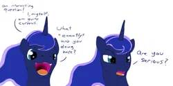 Size: 1280x640 | Tagged: safe, artist:still-waters-artpony, derpibooru import, princess luna, emotions, female, image, jpeg, smiling, solo, solo female, talking