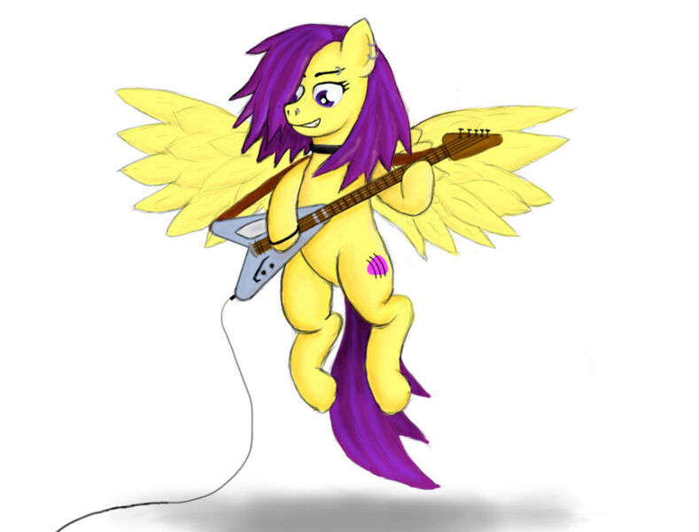 Size: 900x684 | Tagged: safe, artist:fastballncs, derpibooru import, oc, oc:strings, guitar, image, jpeg, musical instrument, simple background, white background