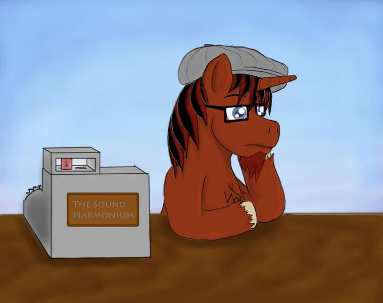 Size: 900x712 | Tagged: safe, artist:fastballncs, derpibooru import, oc, pony, bored, cash register, image, jpeg, male, stallion