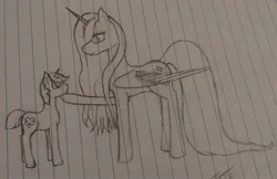 Size: 2512x1626 | Tagged: safe, artist:those kids in the corner, derpibooru import, fluttershy, unnamed character, alicorn, alicornified, fluttercorn, image, jpeg, old art, race swap, sketch, traditional art