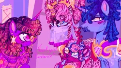 Size: 540x305 | Tagged: safe, artist:rareapples, derpibooru import, princess cadance, shining armor, twilight sparkle, twilight sparkle (alicorn), alicorn, pony, 2d, colored, digital art, female, heart, horn, image, jpeg, mare, redesign, sketch, smiling, wings