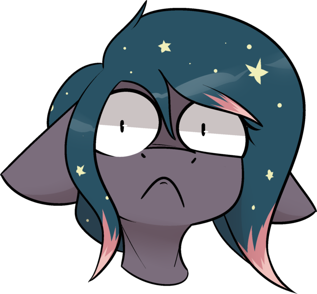 Size: 1717x1592 | Tagged: safe, artist:difis, derpibooru import, oc, oc:star universe, unofficial characters only, pegasus, pony, cute, displeased, emote, ethereal mane, female, frown, image, mare, pegasus oc, png, shocked, shocked expression, shook, solo, solo female, starry mane, wide eyes, wings
