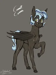 Size: 3000x4000 | Tagged: safe, artist:stardustspix, derpibooru import, oc, oc:comet coma, unofficial characters only, bat pony, pony, colored sketch, image, male, png, raised hoof, scar, sketch, solo, stallion, wings