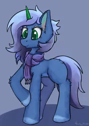 Size: 1724x2440 | Tagged: safe, artist:aquamuro, derpibooru import, part of a set, oc, oc:cyanite star, unofficial characters only, crystal pony, pony, advertisement in description, clothes, colored hooves, commission, crystallized, cute, description is relevant, ear fluff, eyeshadow, female, fluffy, g5, g5 oc, giveaway, gradient mane, horn, image, makeup, mare, oda 1997, oda 997, png, scarf, signature, simple background, sketch, smiling, solo, ych result, your character here
