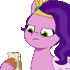 Size: 70x70 | Tagged: safe, artist:dsb71013, derpibooru import, pipp petals, my little pony: tell your tale, animated, derpibooru exclusive, emotes, g5, gif, image, phone, picture for breezies, pipp petals is not amused, ponymote, simple background, transparent background, unamused