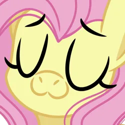 Size: 1000x1000 | Tagged: safe, artist:emberslament, derpibooru import, fluttershy, pony, eyes closed, female, image, mare, png, simple background, solo, transparent background, uwu