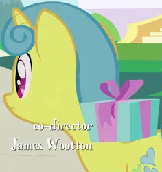 Size: 867x920 | Tagged: safe, derpibooru import, screencap, lemon hearts, pony, unicorn, friendship is magic, background character, background pony, cropped, female, horn, image, mare, png, present, solo, solo focus