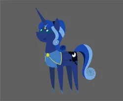 Size: 5116x4197 | Tagged: safe, artist:cabinet chief assistant k, derpibooru import, idw, princess luna, alicorn, pony, reflections, spoiler:comic, absurd resolution, artemis luna, female, horn, horn ring, image, jewelry, jpeg, mare, mirror universe, pointy ponies, ring, simple background, smiling, solo, vector