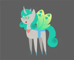 Size: 5116x4197 | Tagged: safe, artist:cabinet chief assistant k, derpibooru import, queen chrysalis, changeling, changeling queen, pony, absurd resolution, duchess chrysalis, female, glasses, good queen chrysalis, grin, image, jewelry, jpeg, mare, mirror universe, pointy ponies, regalia, reversalis, simple background, smiling, solo, vector