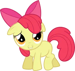 Size: 3154x3000 | Tagged: safe, artist:cloudyglow, derpibooru import, apple bloom, earth pony, pony, lesson zero, .ai available, female, filly, foal, image, png, simple background, solo, transparent background, vector
