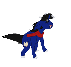 Size: 666x623 | Tagged: safe, artist:euspuche, derpibooru import, oc, oc:night reader, unofficial characters only, bat pony, bat pony unicorn, hybrid, pony, unicorn, animated, bat pony oc, bat wings, clothes, commission, dancing, gif, horn, image, male, meme, scarf, wings, ych result, your character here