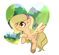 Size: 900x846 | Tagged: safe, artist:harmonyvitality-yt, derpibooru import, oc, unofficial characters only, pegasus, pony, base used, deviantart watermark, eyelashes, female, flying, headband, heart, image, mare, obtrusive watermark, pegasus oc, png, simple background, solo, transparent background, watermark, wings