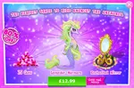 Size: 1962x1301 | Tagged: safe, derpibooru import, idw, official, unnamed character, merpony, pony, advertisement, costs real money, english, female, gameloft, gem, idw showified, image, jpeg, mare, mirror, mobile game, my little pony: magic princess, numbers, sale, solo, solo focus, text, unnamed merpony