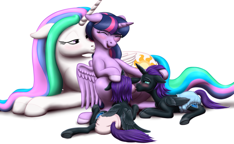 Size: 2575x1591 | Tagged: questionable, artist:vasillium, derpibooru import, princess celestia, twilight sparkle, twilight sparkle (alicorn), oc, oc:nox (rule 63), oc:nyx, alicorn, pony, alicorn oc, bedroom eyes, blushing, breastfeeding, breasts, brother, brother and sister, closed mouth, colt, crotchboobs, cute, diaper, diaper fetish, eyebrows, eyelashes, eyes closed, eyes open, family, female, fetish, filly, foal, foalcon, folded wings, happy, horn, image, implied foalcon, implied incest, implied underage, incest, kissing, lesbian, lying down, male, mare, momlestia, mother and child, mother and daughter, mother and son, neck kiss, nipples, nostrils, nudity, nursing, nyxabetes, ocbetes, open mouth, parent and child, png, pony oc, prince, princess, r63 paradox, royalty, rule 63, self paradox, self ponidox, shipping, siblings, simple background, sister, sitting, spread wings, student, suckling, teacher, teacher and student, transparent background, twilestia, twins, underage, wall of tags, wingboner, wings