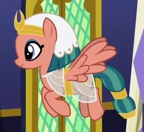 Size: 286x261 | Tagged: safe, derpibooru import, screencap, somnambula, pegasus, shadow play, cropped, egyptian headdress, egyptian pony, flying, image, jpeg, solo, twilight's castle