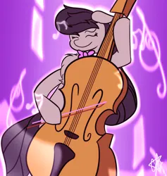 Size: 1800x1899 | Tagged: safe, artist:ermecg, derpibooru import, octavia melody, earth pony, pony, cello, eyes closed, image, musical instrument, playing instrument, png, simple background, solo, vibing