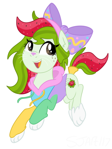 Size: 1650x2203 | Tagged: safe, artist:sjart117, derpibooru import, oc, oc:watermelana, pegasus, pony, bow, clothes, easter, easter bunny, easter egg, face paint, female, freckles, hair bow, holiday, hoodie, image, looking back, mare, pastel, paw gloves, pegasus oc, png, simple background, smiling, solo, transparent background, whiskers, wings