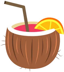 Size: 3000x3353 | Tagged: safe, artist:cloudy glow, derpibooru import, unnamed character, unnamed pony, pony, g5, coconut, coconut cup, cutie mark, cutie mark only, drink, drinking straw, food, image, no pony, orange, orange slices, png, simple background, transparent background, vector