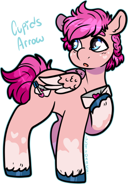 Size: 1305x1872 | Tagged: safe, artist:sexygoatgod, derpibooru import, oc, oc:cupids arrow, unofficial characters only, pegasus, pony, braid, image, letter, love letter, male, png, simple background, solo, stallion, transparent background, unshorn fetlocks