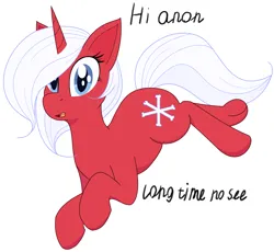Size: 4119x3783 | Tagged: safe, artist:modera, derpibooru import, oc, oc:peppermint snowflake, unofficial characters only, pony, unicorn, female, image, mare, ms paint, png, simple background, solo, talking to viewer, white background
