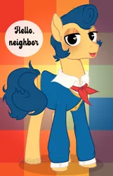 Size: 1280x1987 | Tagged: safe, artist:tired-horse-studios, derpibooru import, ponified, pony, clothes, image, jpeg, solo, wally darling, welcome home