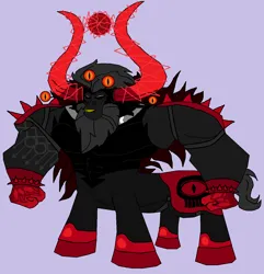 Size: 1422x1476 | Tagged: semi-grimdark, derpibooru import, lord tirek, centaur, demon, taur, creepy, eyes do not belong there, image, png