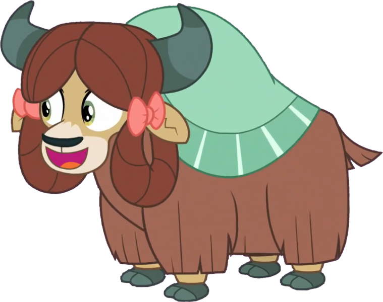 Size: 841x665 | Tagged: safe, artist:pascalmulokozi2, derpibooru import, edit, edited screencap, screencap, yona, yak, she's all yak, background removed, female, image, not a vector, png, simple background, solo, transparent background