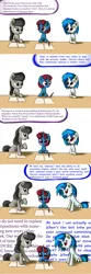 Size: 800x2398 | Tagged: safe, artist:esuka, derpibooru import, octavia melody, vinyl scratch, oc, pony, unicorn, argument, ask-canterlot-musicians, image, magic, png