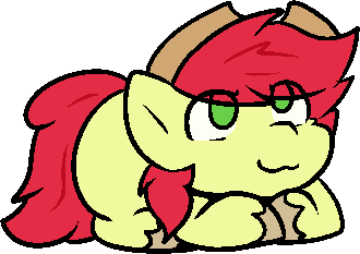Size: 330x233 | Tagged: safe, artist:zutcha, derpibooru import, bright mac, earth pony, pony, brightabetes, cute, image, looking up, lying down, male, png, ponyloaf, prone, simple background, smiling, solo, stallion, transparent background