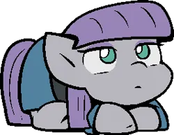 Size: 266x207 | Tagged: safe, artist:zutcha, derpibooru import, maud pie, earth pony, pony, cute, female, image, looking up, lying down, mare, maudabetes, png, ponyloaf, prone, simple background, solo, transparent background