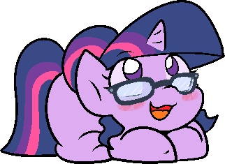 Size: 322x235 | Tagged: safe, artist:zutcha, derpibooru import, sci-twi, twilight sparkle, ponified, pony, unicorn, equestria girls, blush sticker, blushing, equestria girls ponified, female, image, lying down, mare, open mouth, open smile, png, ponyloaf, prone, simple background, smiling, solo, transparent background, unicorn sci-twi
