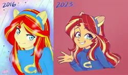 Size: 3832x2256 | Tagged: safe, artist:tomi_ouo, derpibooru import, sunset shimmer, human, equestria girls, fake ears, image, jpeg, redraw