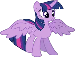 Size: 863x656 | Tagged: safe, derpibooru import, edit, edited screencap, editor:incredibubbleirishguy, screencap, twilight sparkle, twilight sparkle (alicorn), alicorn, magical mystery cure, background removed, cropped, image, png, simple background, solo, spread wings, transparent background, wings