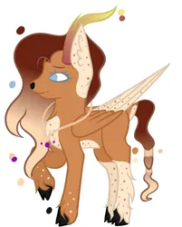 Size: 2651x3303 | Tagged: safe, artist:thecommandermiky, derpibooru import, oc, oc:trystan, unofficial characters only, deer, hybrid, pegasus, pony, deer oc, female, horn, image, jewelry, long hair, long mane, mare, necklace, non-pony oc, pegasus oc, png, remake, simple background, solo, white background, wings