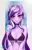 Size: 2400x3709 | Tagged: suggestive, alternate version, artist:therocknrollmartian, derpibooru import, starlight glimmer, anthro, unicorn, absolute cleavage, alternative cutie mark placement, arm boob squeeze, belly button, big breasts, bikini, bra, breasts, busty starlight glimmer, cleavage, clothes, female, high res, image, jpeg, latex, latex bra, looking at you, outline, passepartout, signature, solo, solo female, starry background, swimsuit, underboob