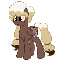 Size: 2000x2000 | Tagged: safe, artist:besttubahorse, derpibooru import, oc, oc:sweet mocha, unofficial characters only, pegasus, pony, colored wings, female, freckles, image, mare, pegasus oc, png, simple background, smiling, solo, transparent background, two toned wings, vector, wings